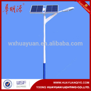 Steel galvanized battery box solar street light pole